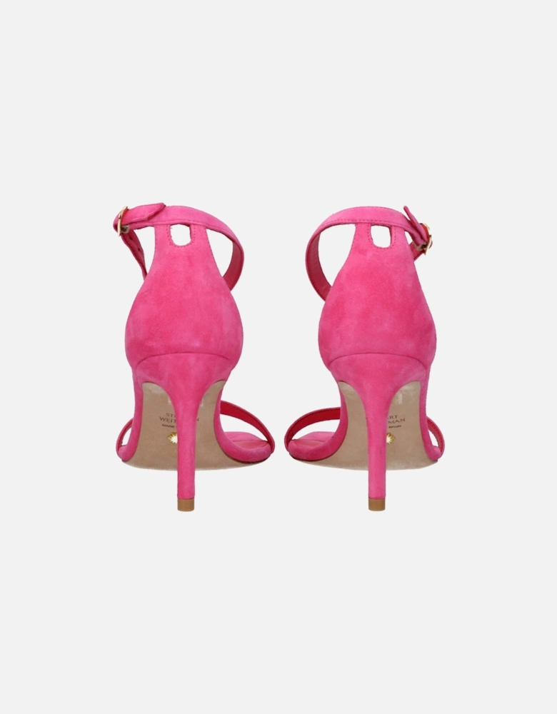Suede High Heel Open Toe Sandals Women - Pink