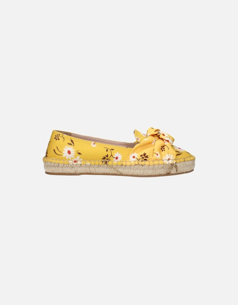 Front Detail Espadrilles with Rubber Sole Women - Yellow Shoes