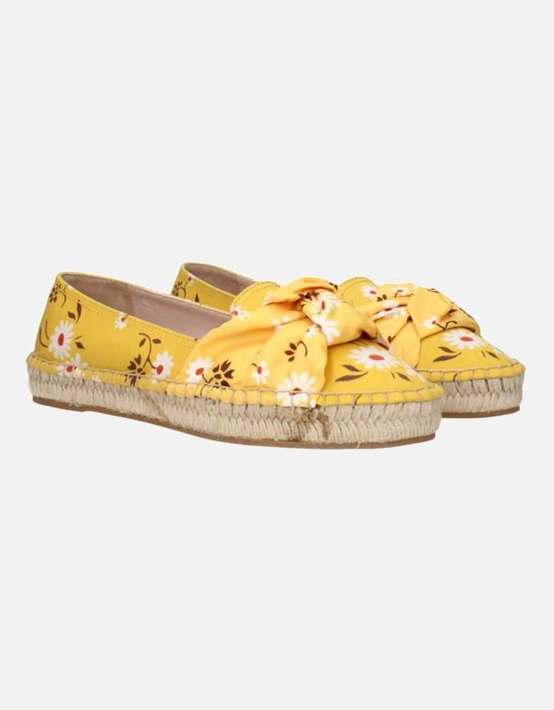 Front Detail Espadrilles with Rubber Sole Women - Yellow Shoes