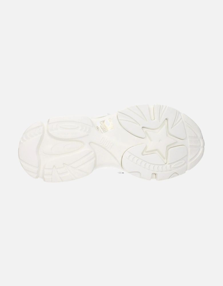 Leather Sneakers with Side and Back Logo Women - White