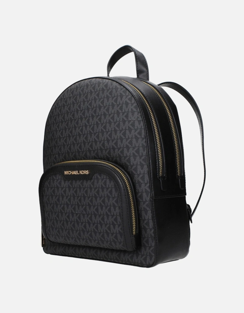 Casual Logo Backpack with Adjustable Straps Women - Black