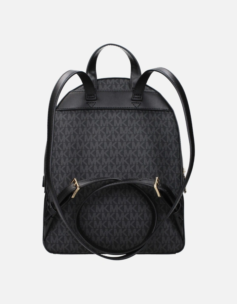 Casual Logo Backpack with Adjustable Straps Women - Black
