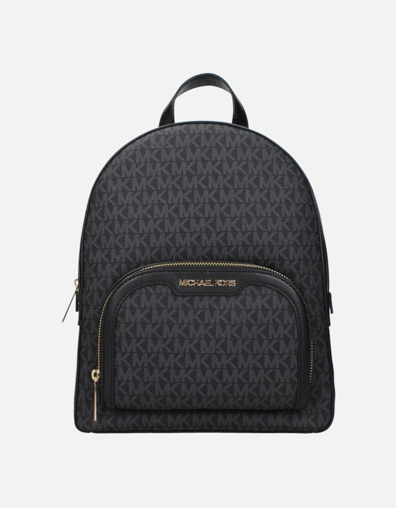 Casual Logo Backpack with Adjustable Straps Women - Black