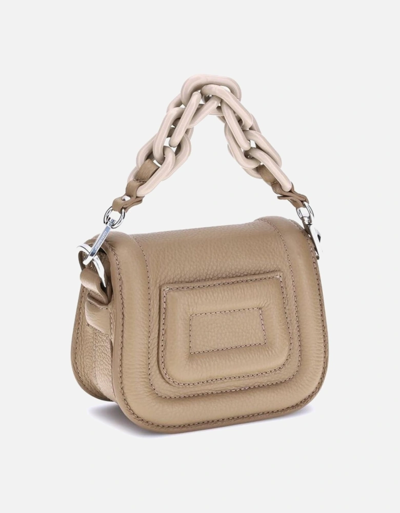 Calfskin Alphaville Handbag with Chain Handle Women - Beige Shoulder