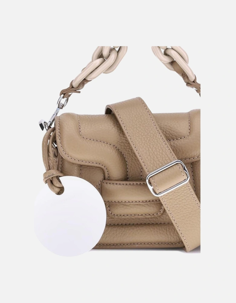 Calfskin Alphaville Handbag with Chain Handle Women - Beige Shoulder