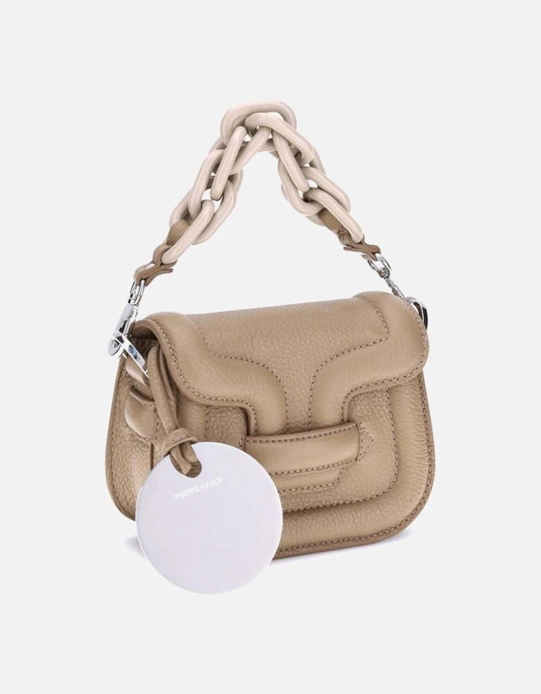 Calfskin Alphaville Handbag with Chain Handle Women - Beige Shoulder