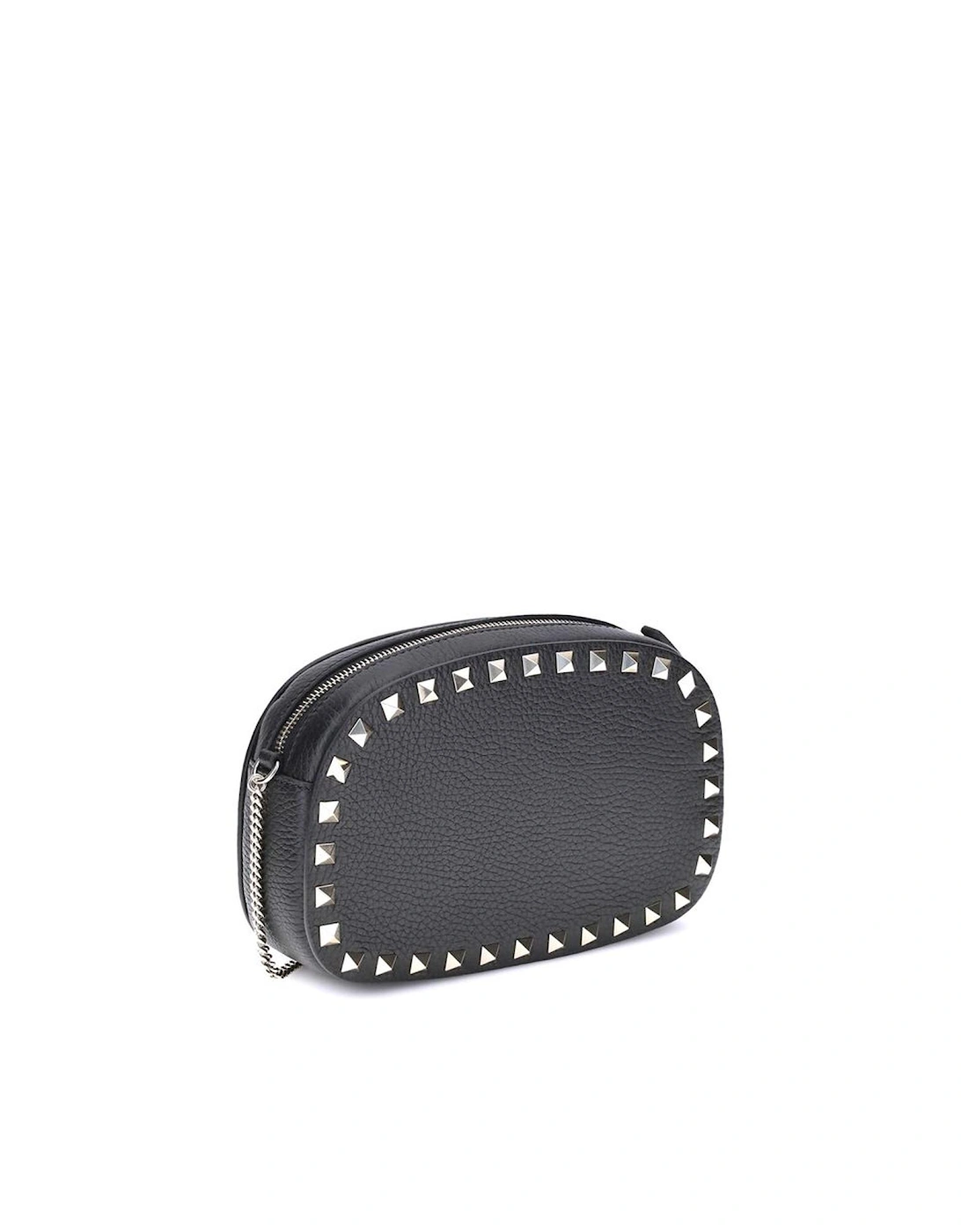 Rockstud Platinum-Finish Studded Shoulder Bag Women - Black