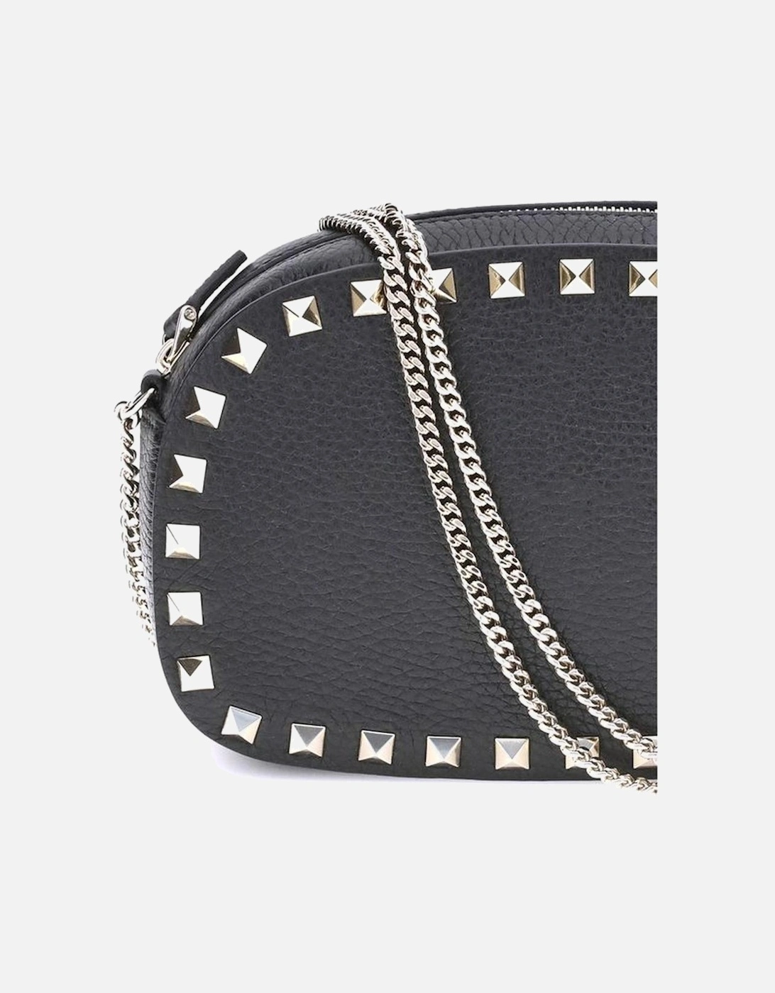 Rockstud Platinum-Finish Studded Shoulder Bag Women - Black