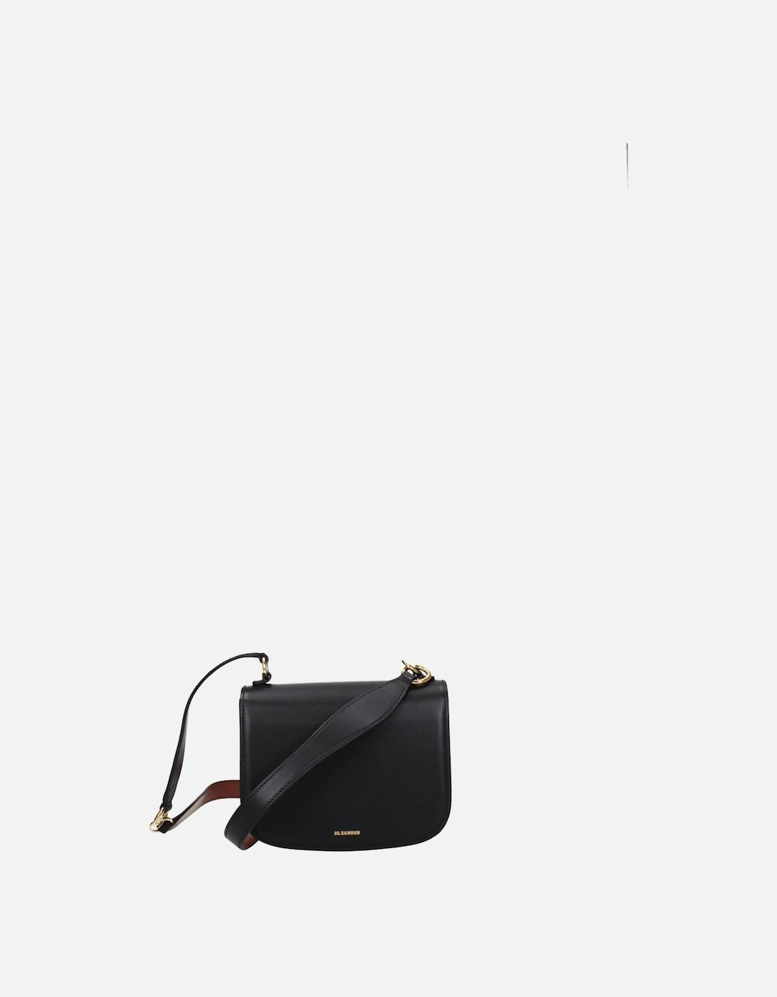 Small Leather Handbag with Removable Handle Women - Black, 4 of 3