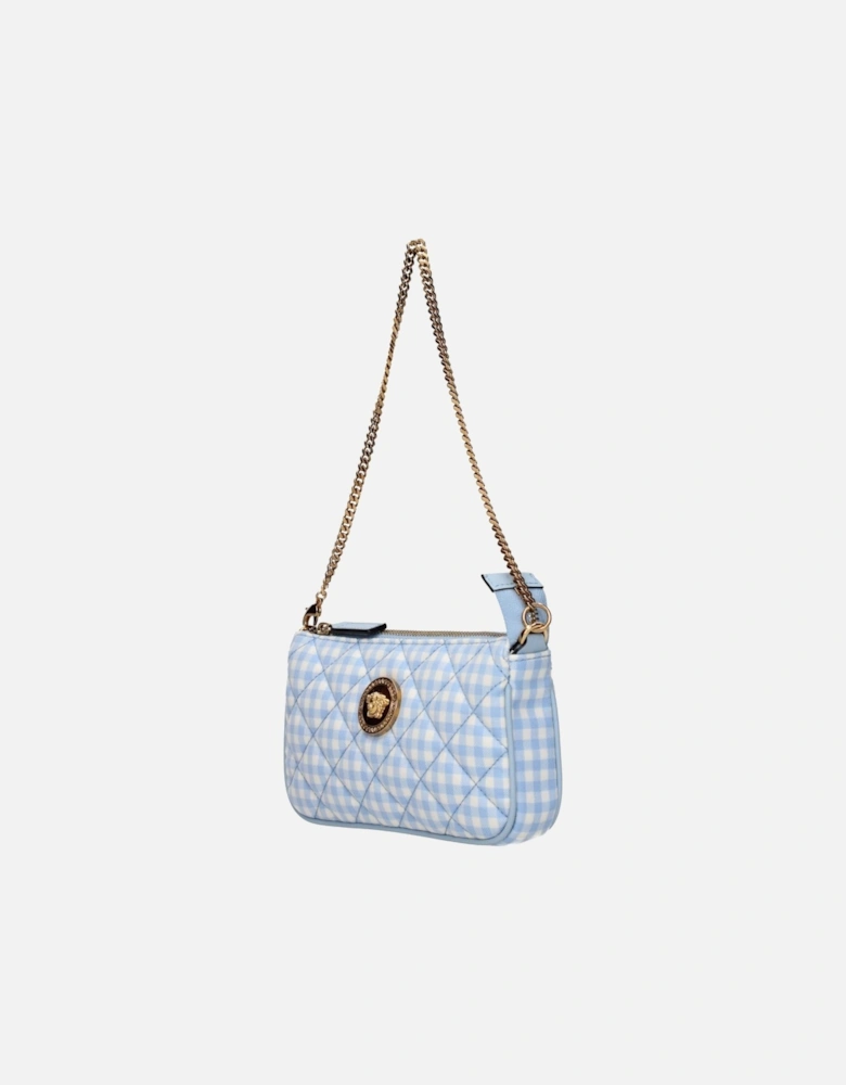Mini Casual Handbag with Front Logo Women - Light Blue