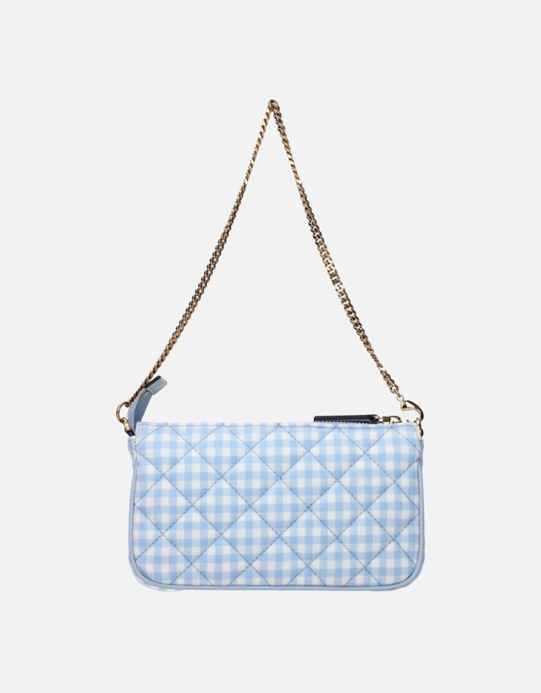 Mini Casual Handbag with Front Logo Women - Light Blue