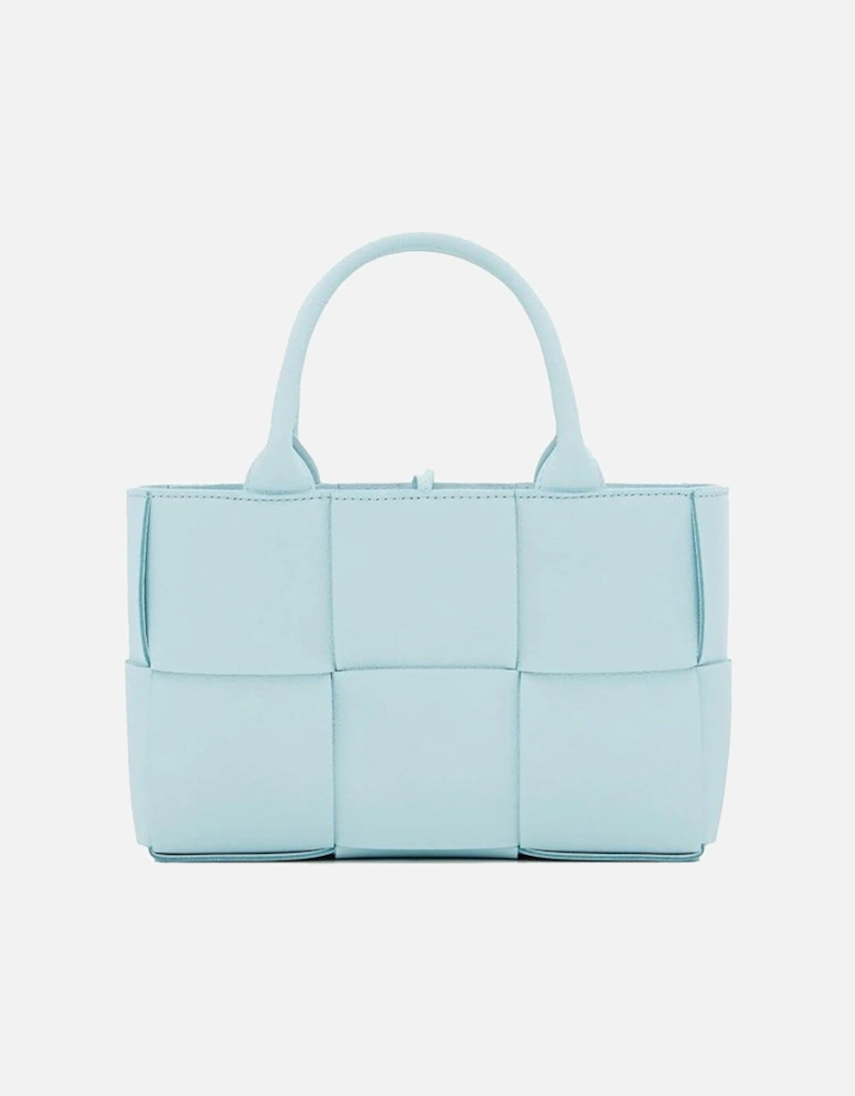 Intrecciato Leather Tote with Drawcord Closure Women - Blue Bags