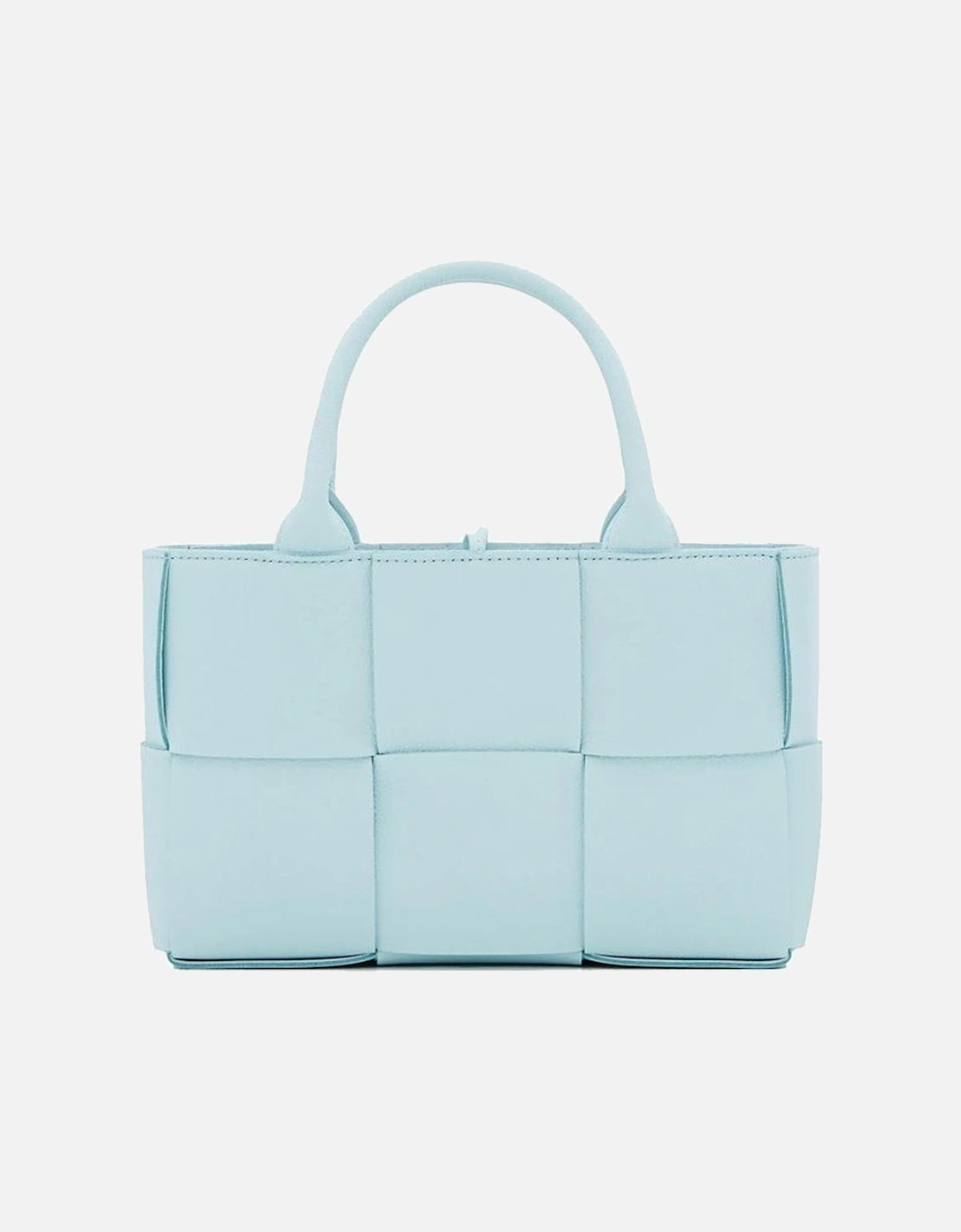 Intrecciato Leather Tote with Drawcord Closure Women - Blue Bags, 4 of 3