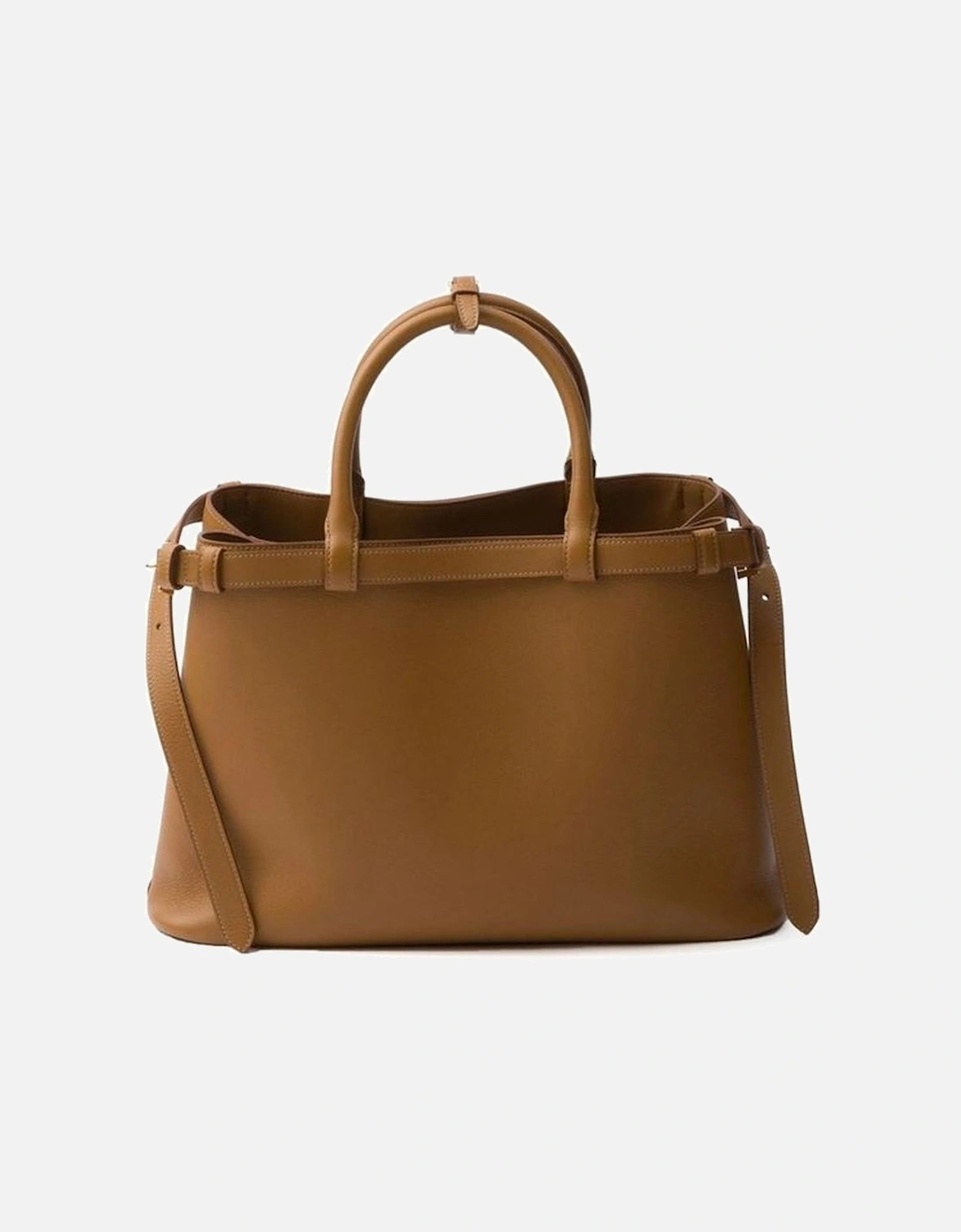 Smooth Calf Leather Bag with Adjustable Straps Women - Brown