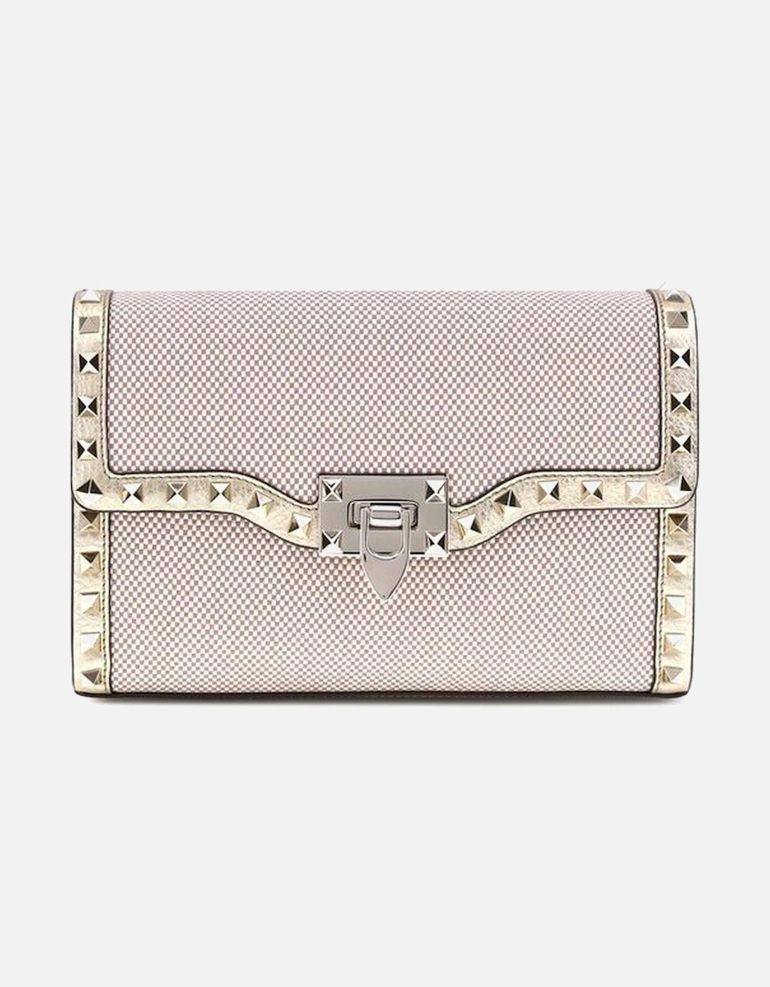 Small Canvas Rockstud Shoulder Bag with Metallic Trim Women -, 5 of 4
