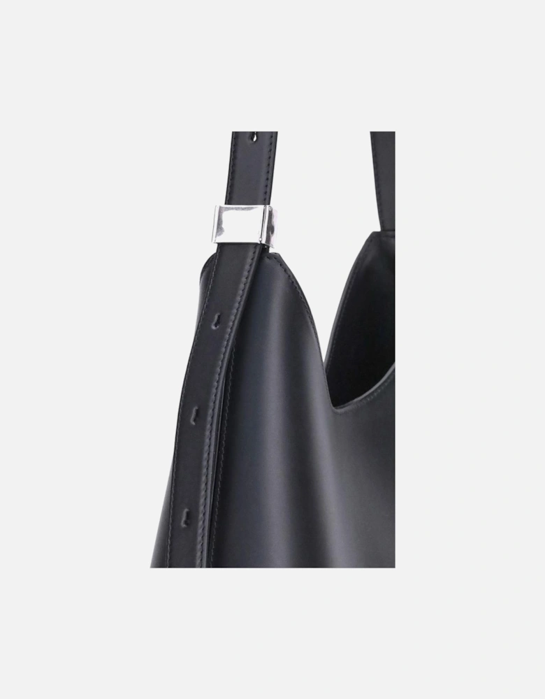 Medium Geometric Minimalist Shoulder Bag Women - Black