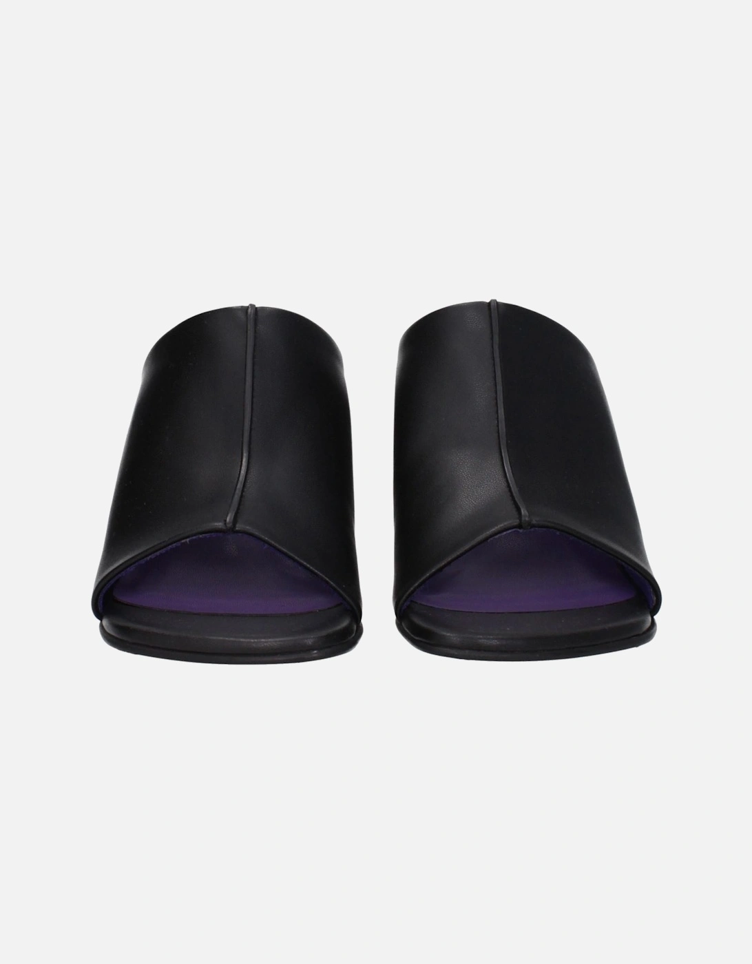 Eco Leather Open Toe Mid Heel Sandals Women - Black