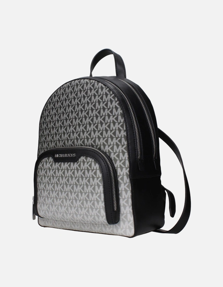 Logo Print Backpack with Adjustable Straps Women - Black