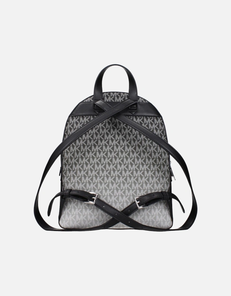 Logo Print Backpack with Adjustable Straps Women - Black