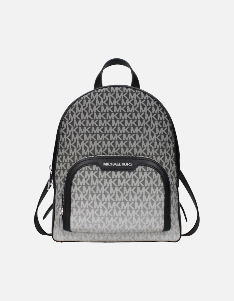 Logo Print Backpack with Adjustable Straps Women - Black