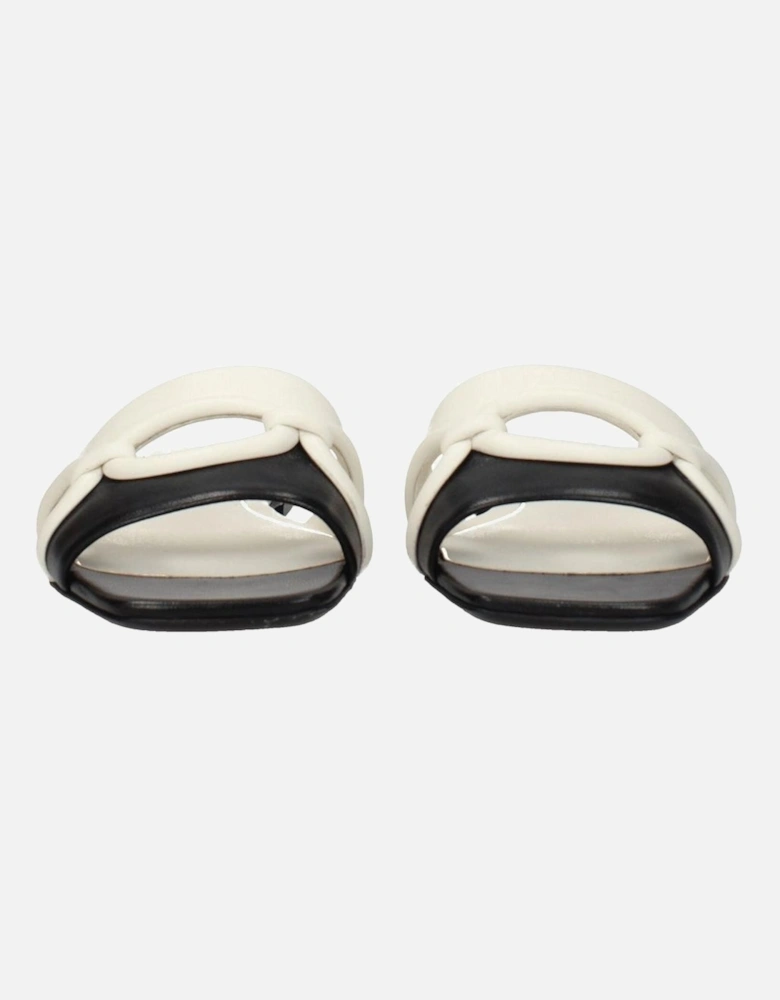 Leather Open Toe Slippers and Clogs Women - Black Sandals