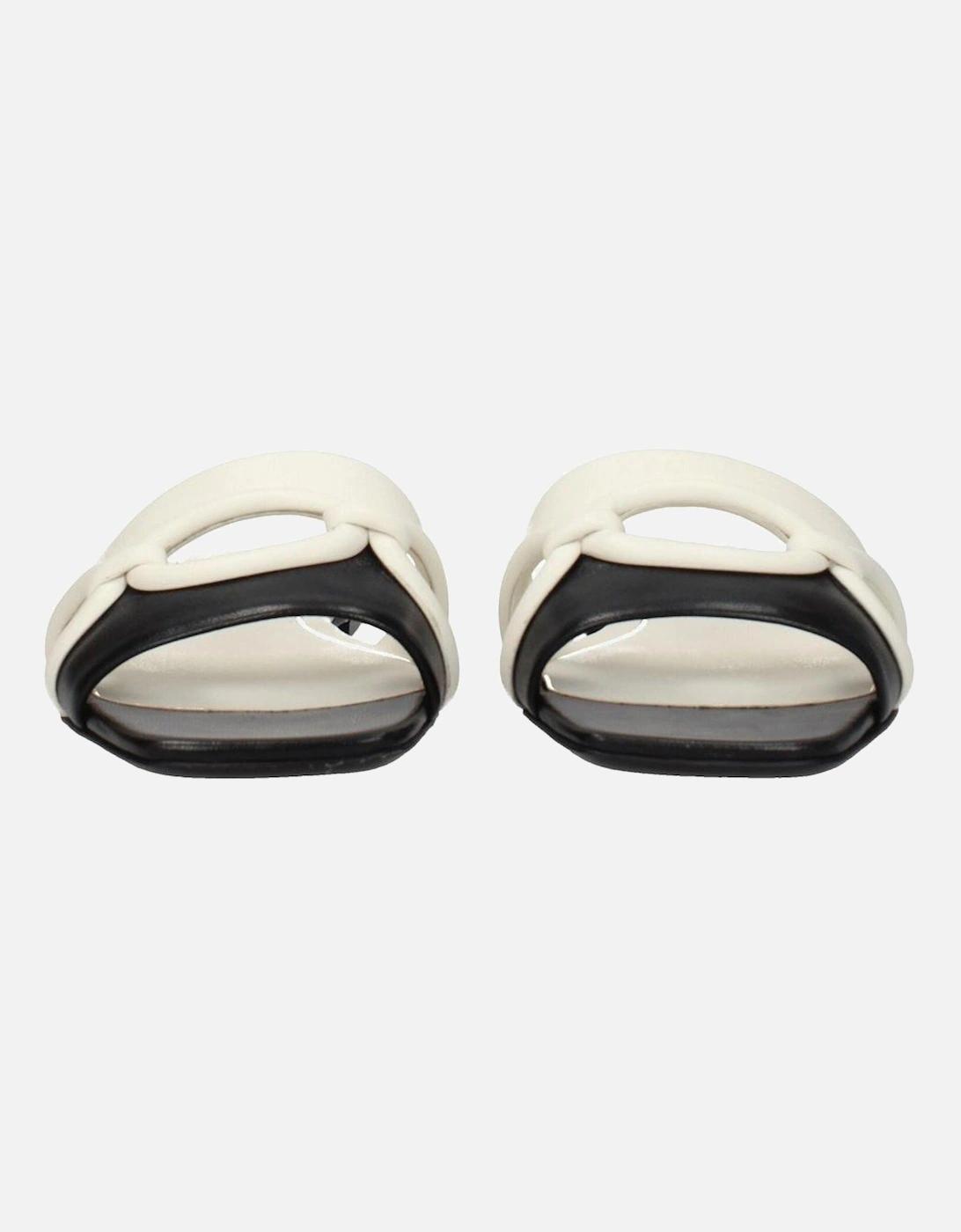 Leather Open Toe Slippers and Clogs Women - Black Sandals