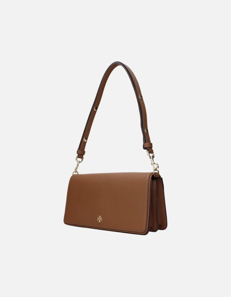 Leather Shoulder Bag with Adjustable and Removable Handle Women -