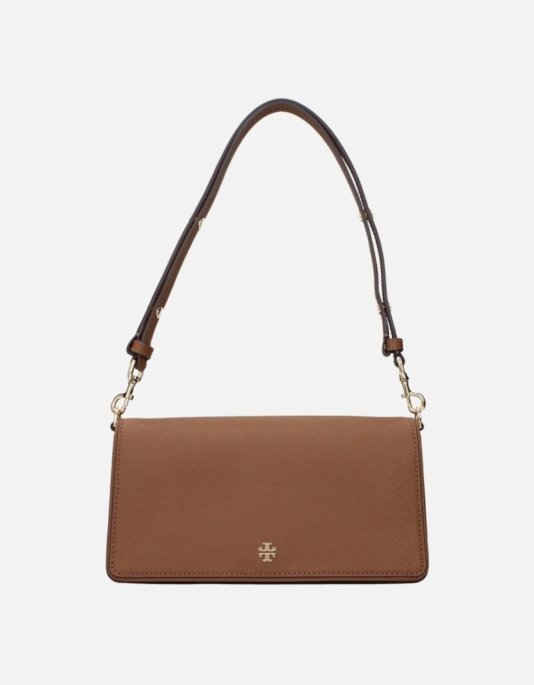 Leather Shoulder Bag with Adjustable and Removable Handle Women -