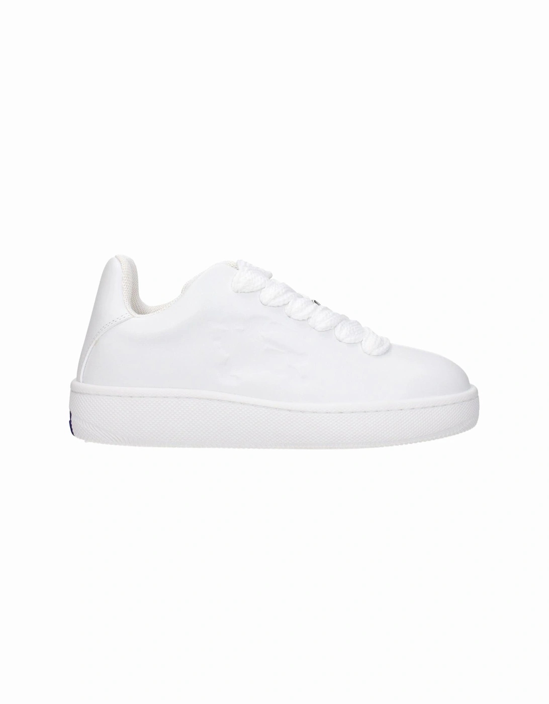 Leather Sneakers with Side Logo Women - White, 6 of 5