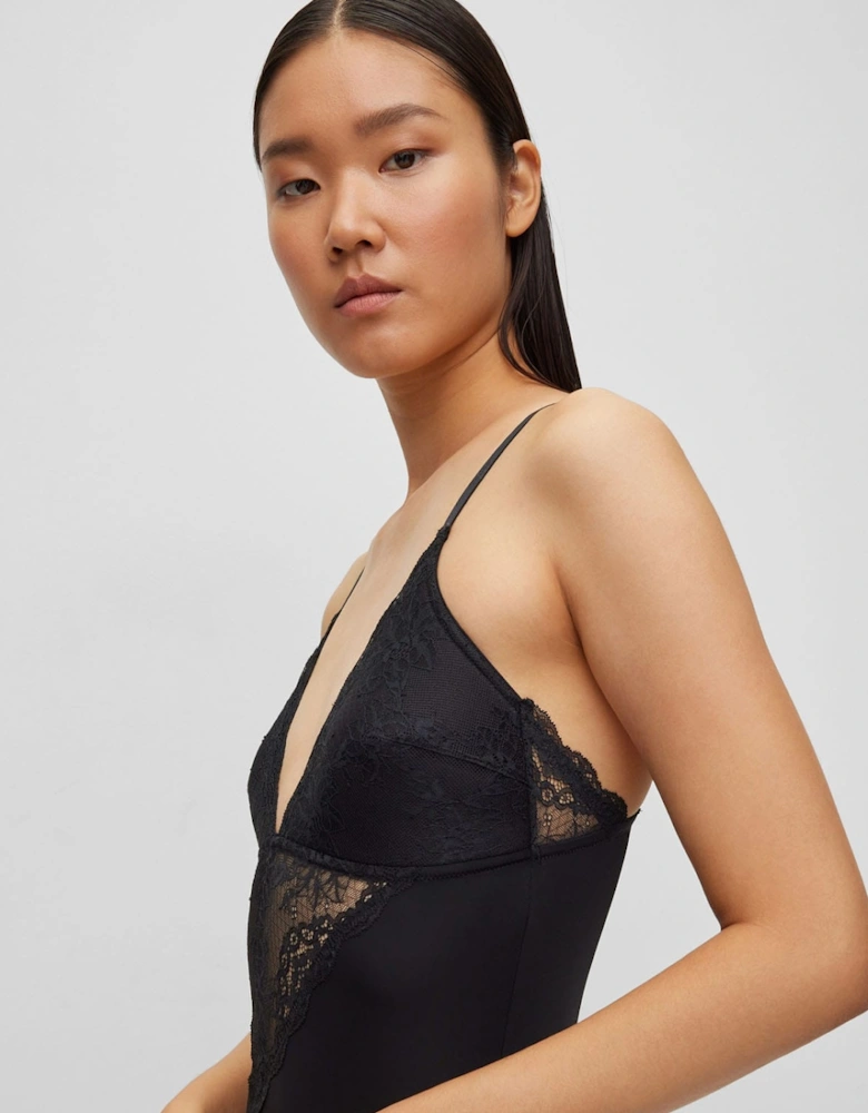 Lace-Detail Bodysuit