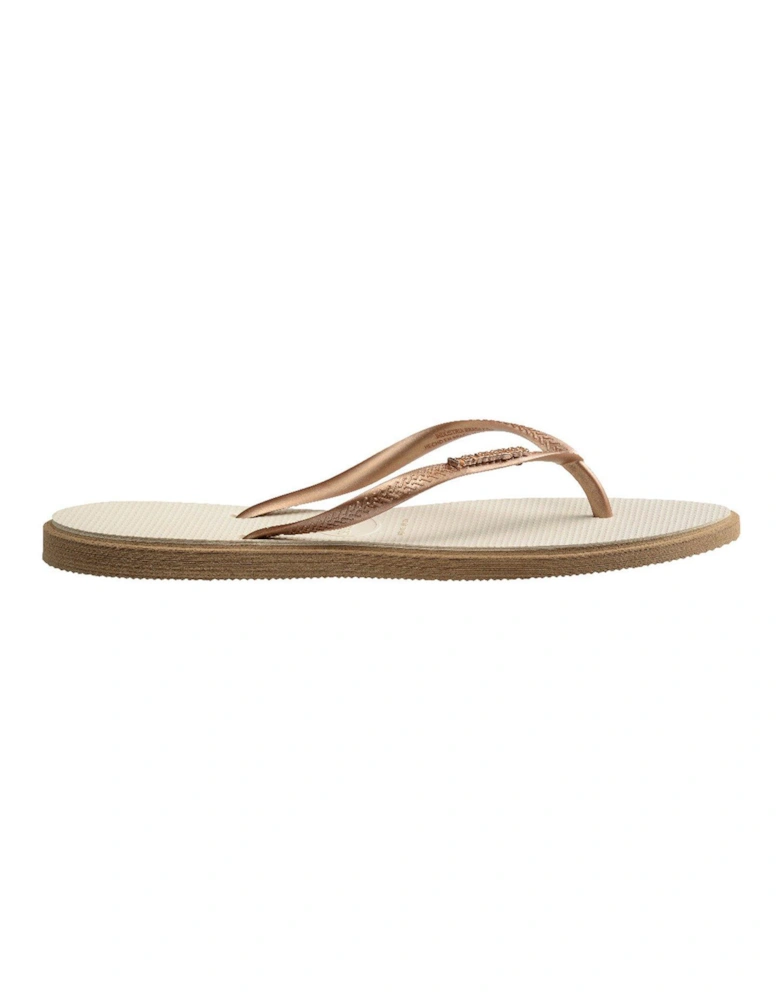 Slim Point Flip Flops - Rose Gold