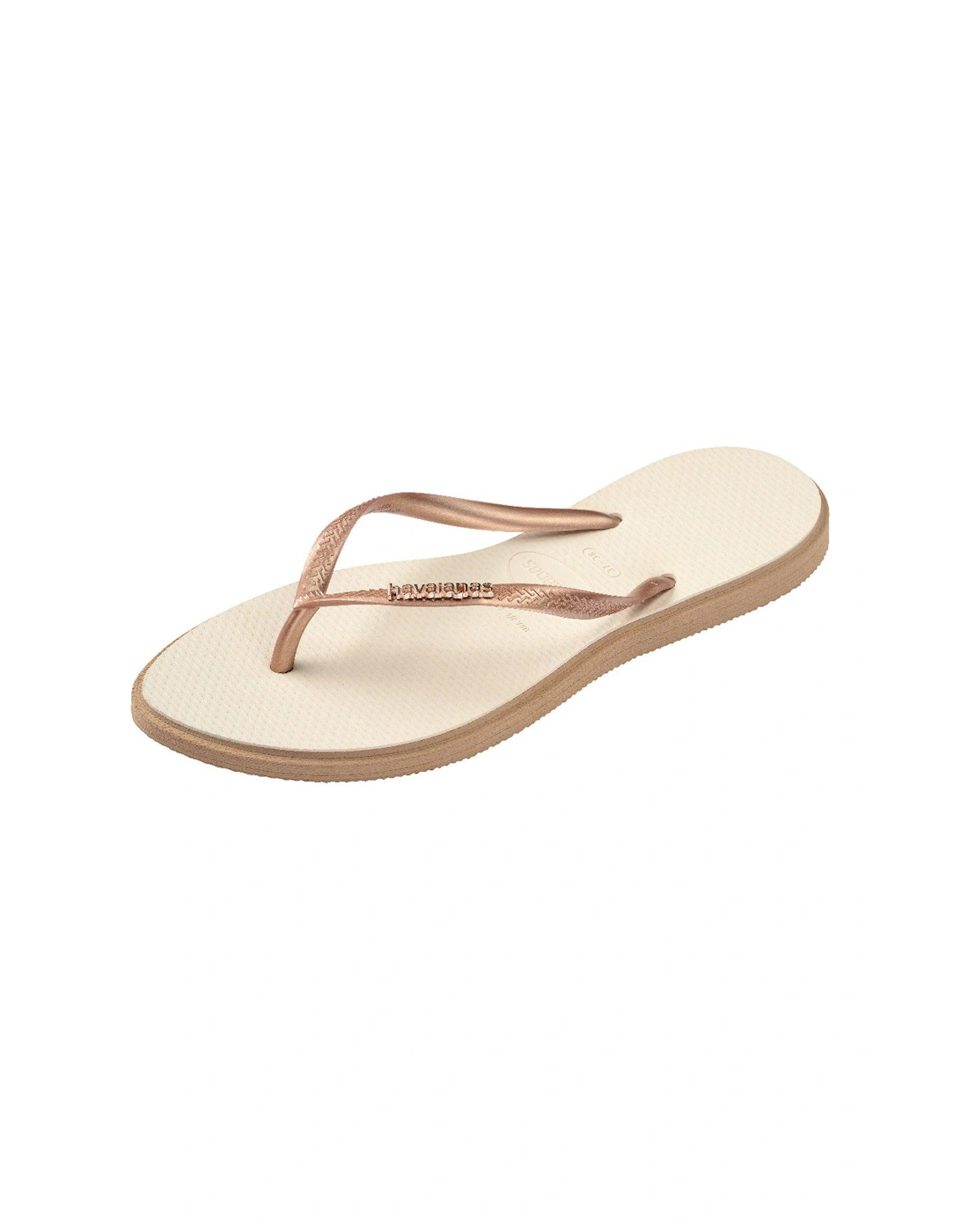 Slim Point Flip Flops - Rose Gold