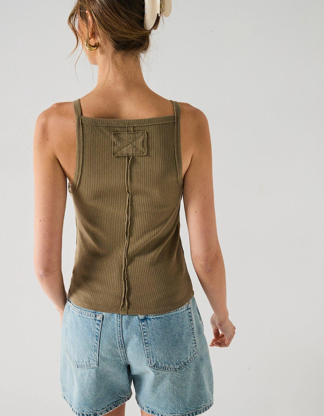 Mia Tank Top - Khaki