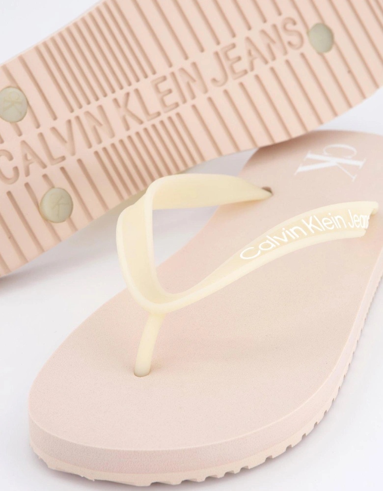 Monogram Logo Flip Flops - Pink