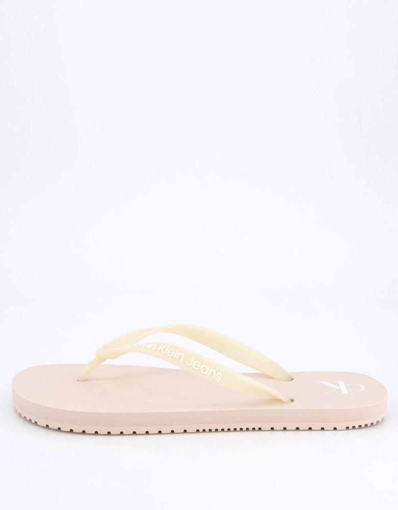 Monogram Logo Flip Flops - Pink