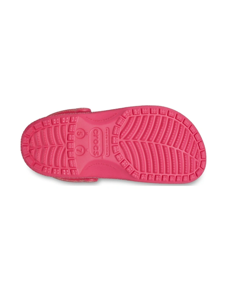 Classic Iridescent Glitter Clog - Pink