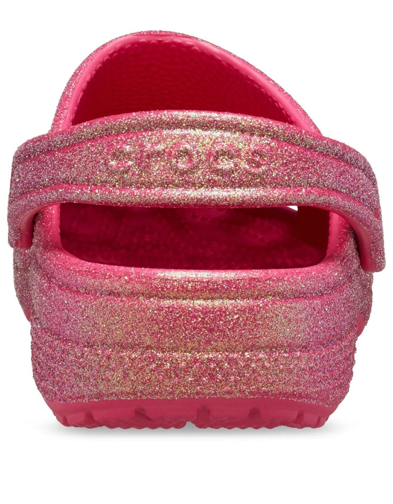 Classic Iridescent Glitter Clog - Pink