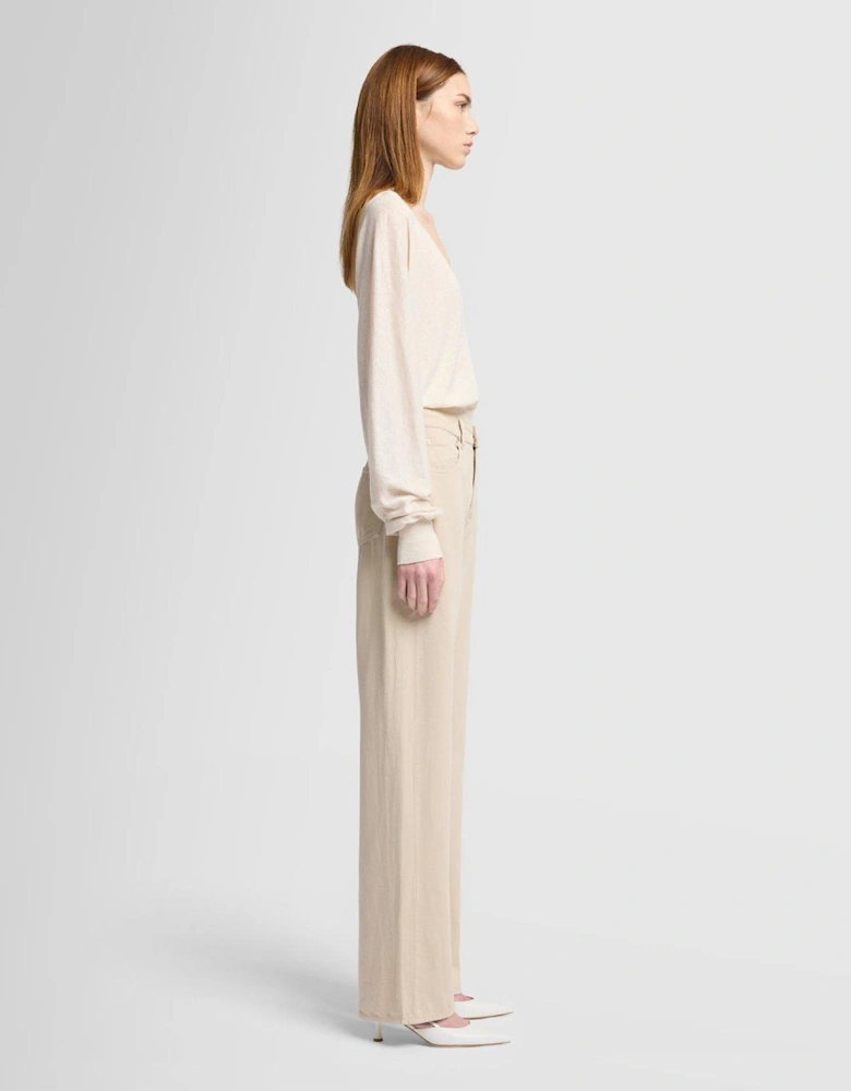 Tess Linen Trousers - Beige