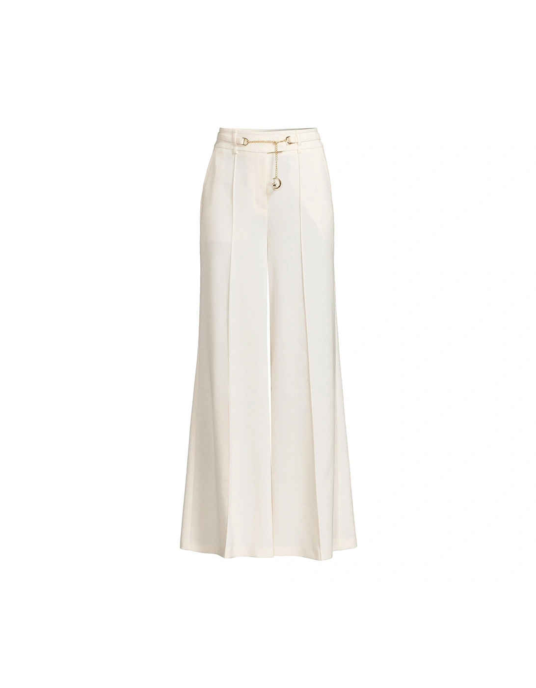 Tailored Shell Belt Trouser - Cream