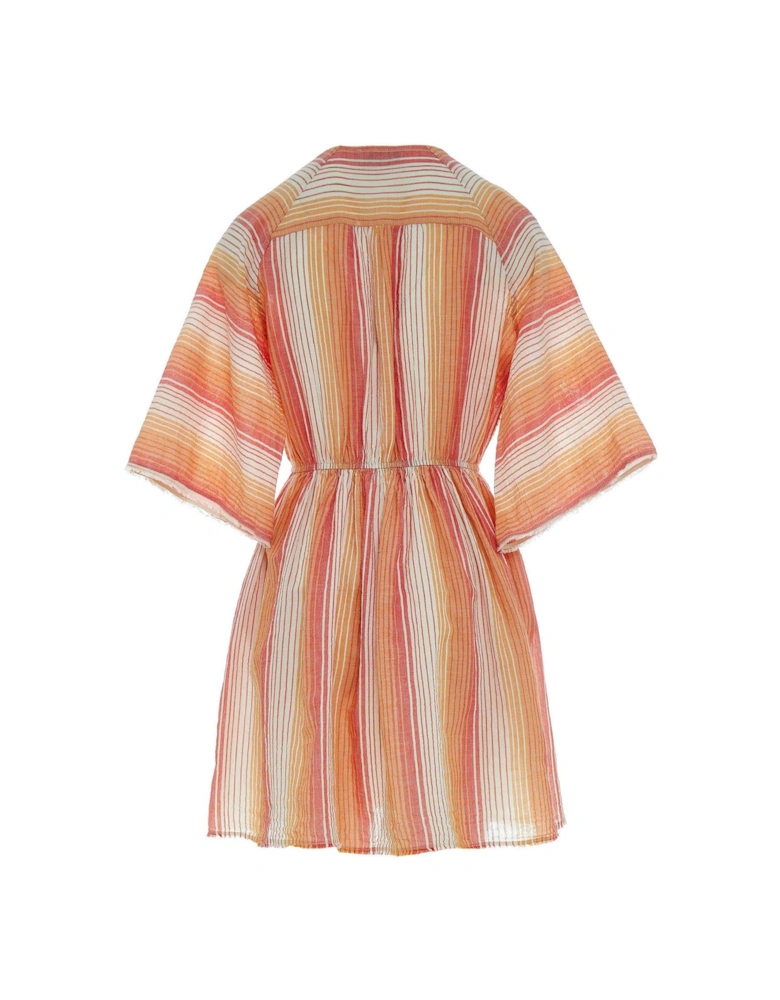 Pandora Striped Wrap Dress - Multi