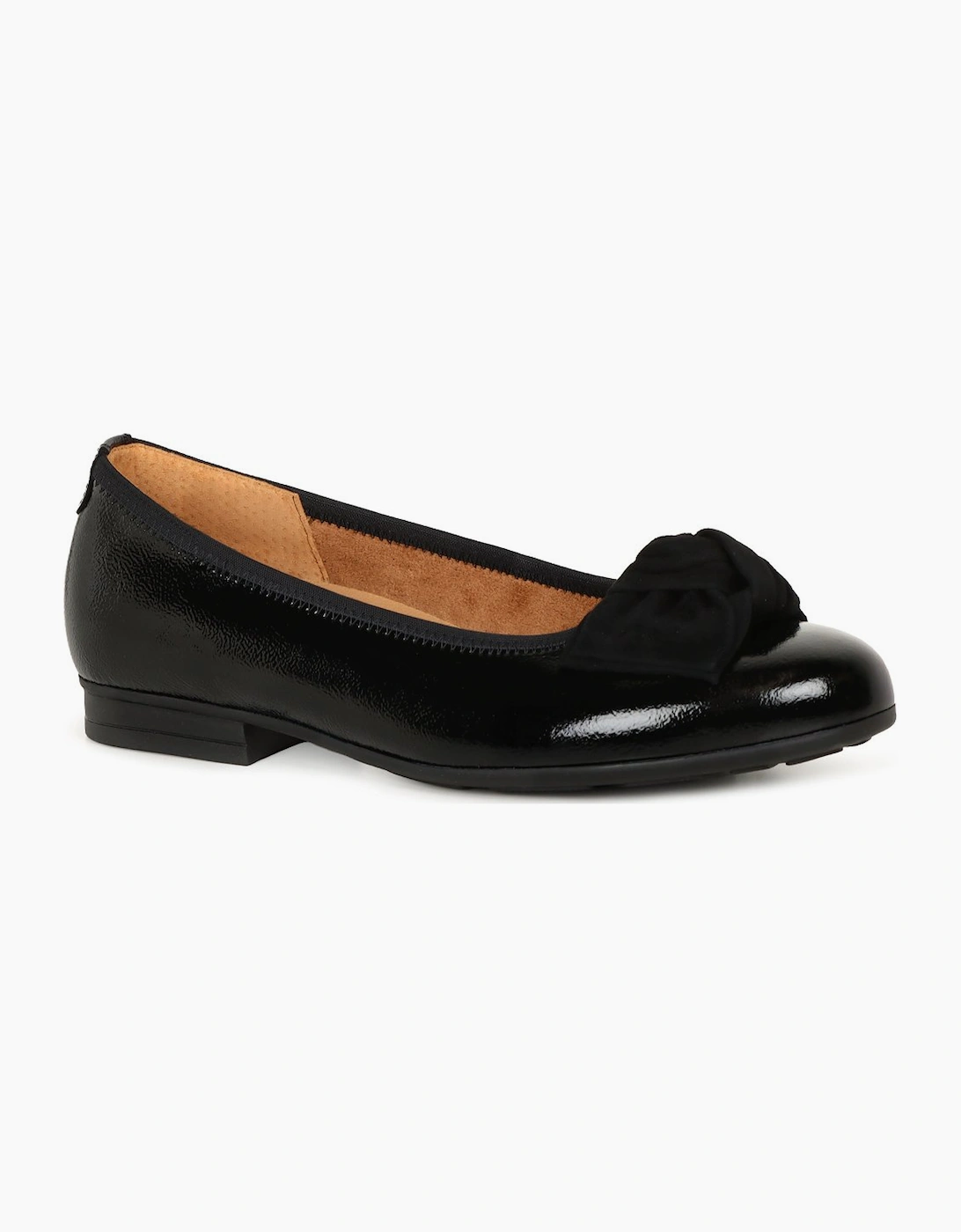 Gabor Women's Black Picnic Ballet Pumps - Size: 5.5