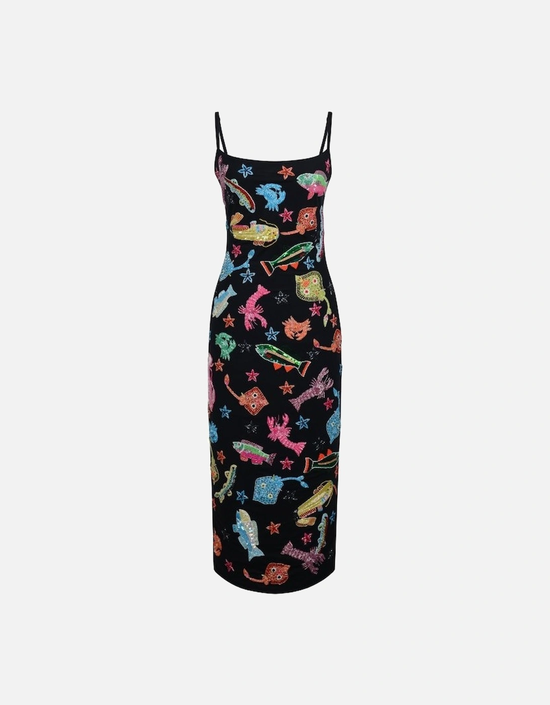 Arizona Hand Beaded Midi Dress