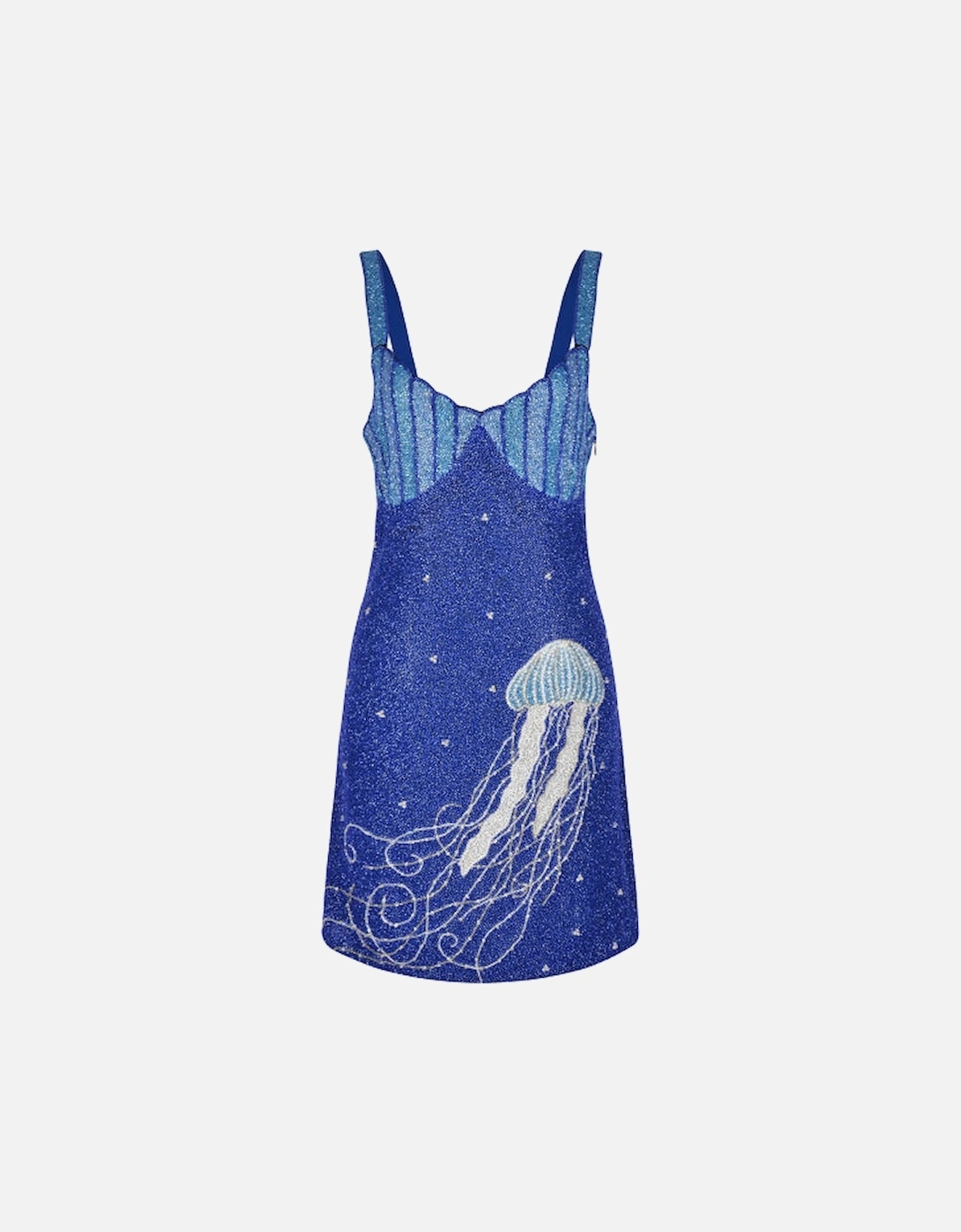 Jellyfish Currents Hand Beaded Mini Dress