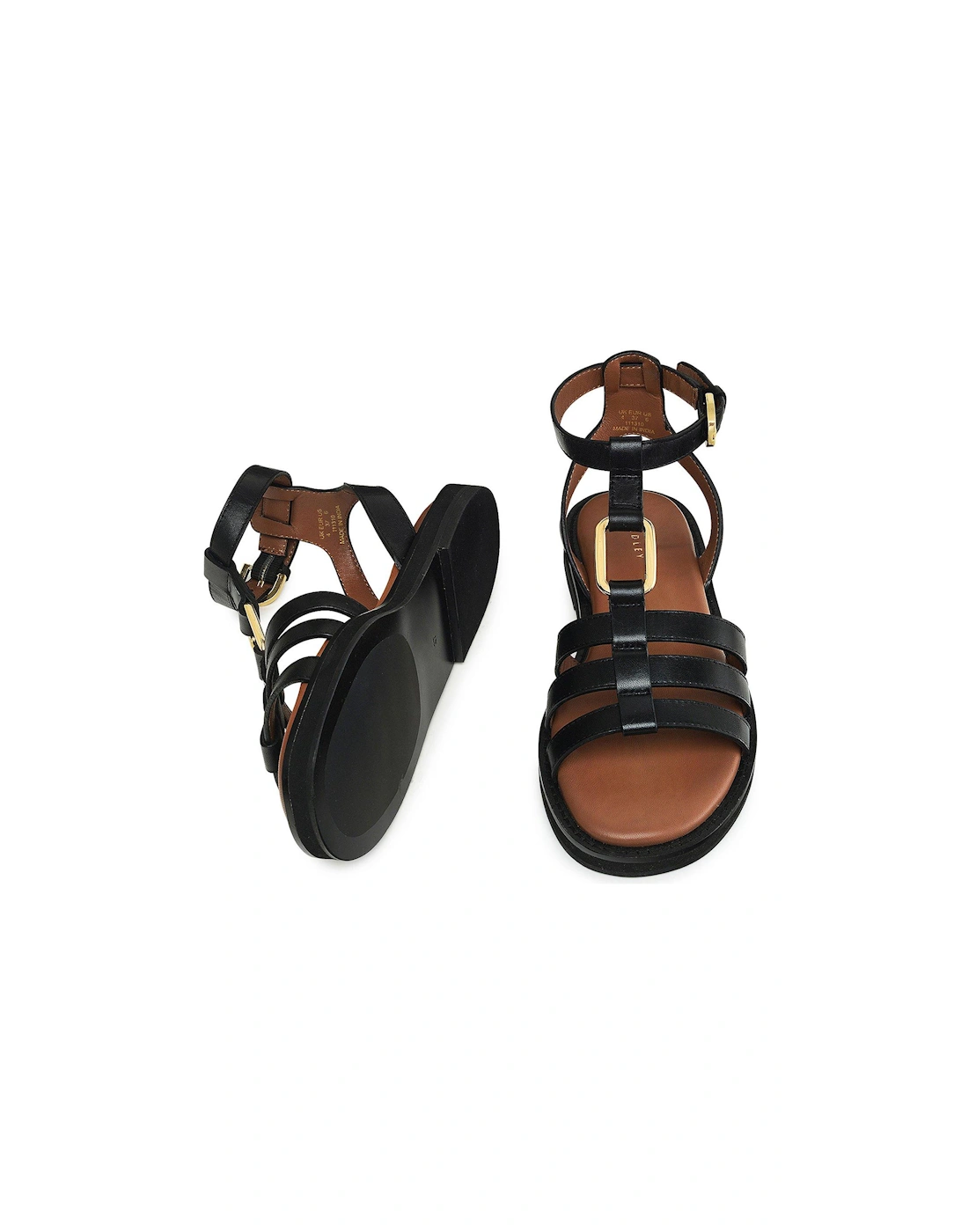 Fore Street Gladiator Sandal Black