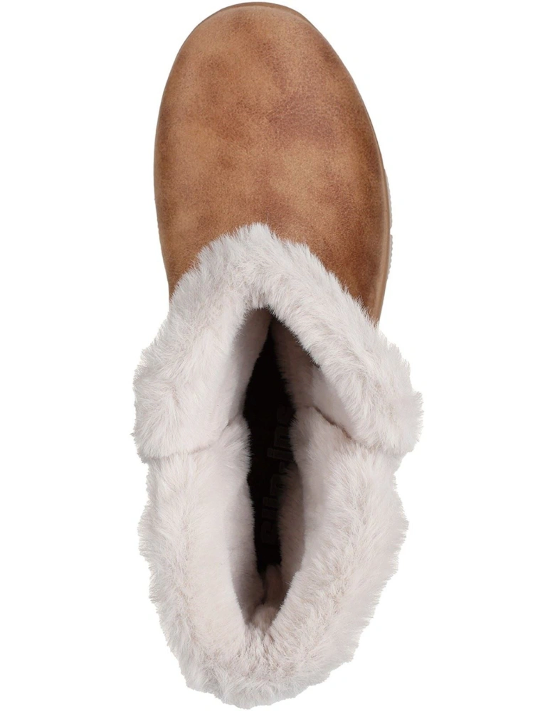 Easy Going Dreamers Move Textile Women's Chestnut Winter Ankle Boots