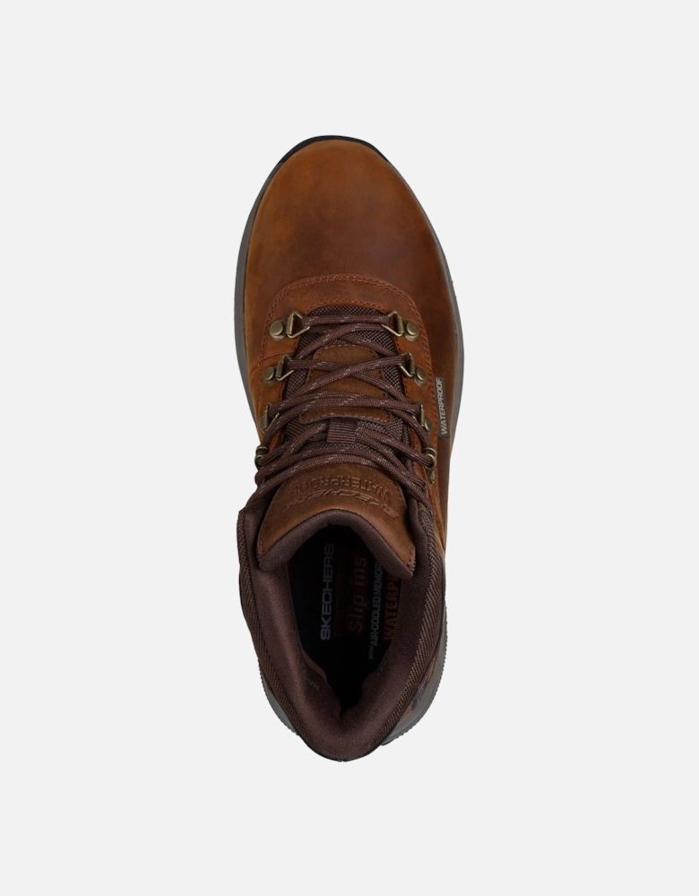 Meroe Pikeman Leather Men's Brown Ankle Boots