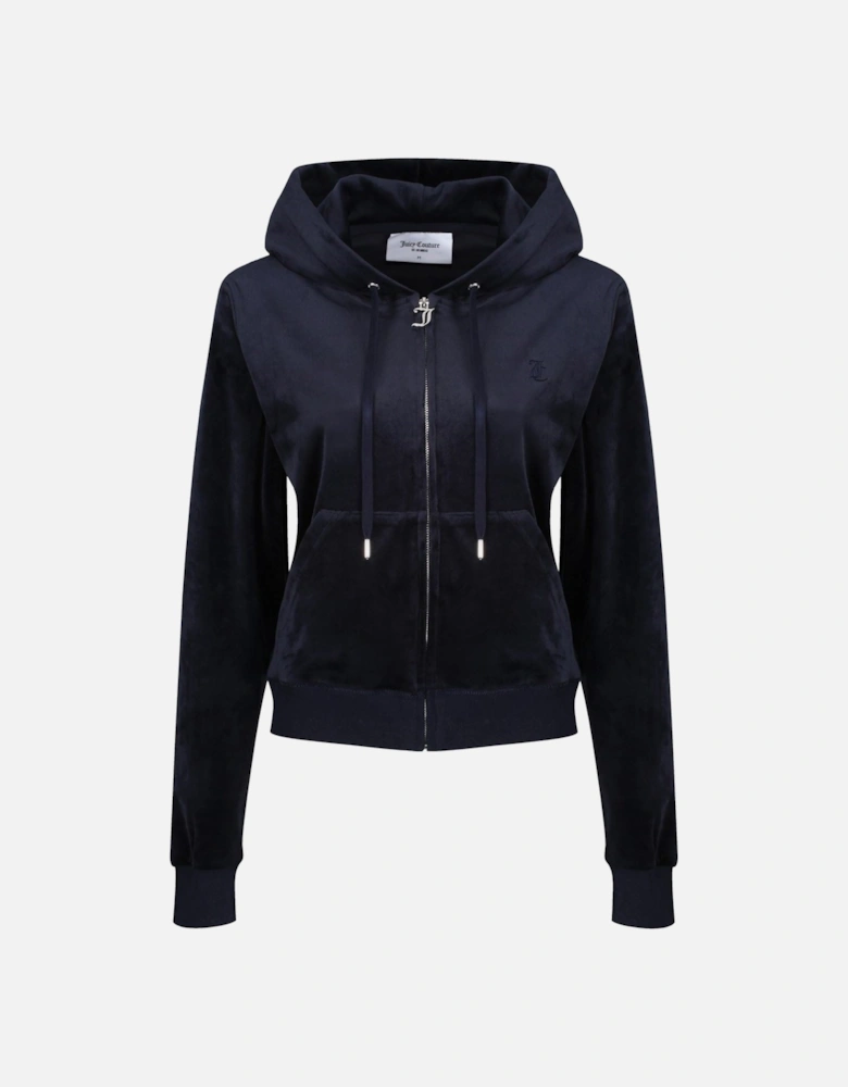 Robertson Classic Jacket Polyester Women's Blue Hooded Sweatshirt