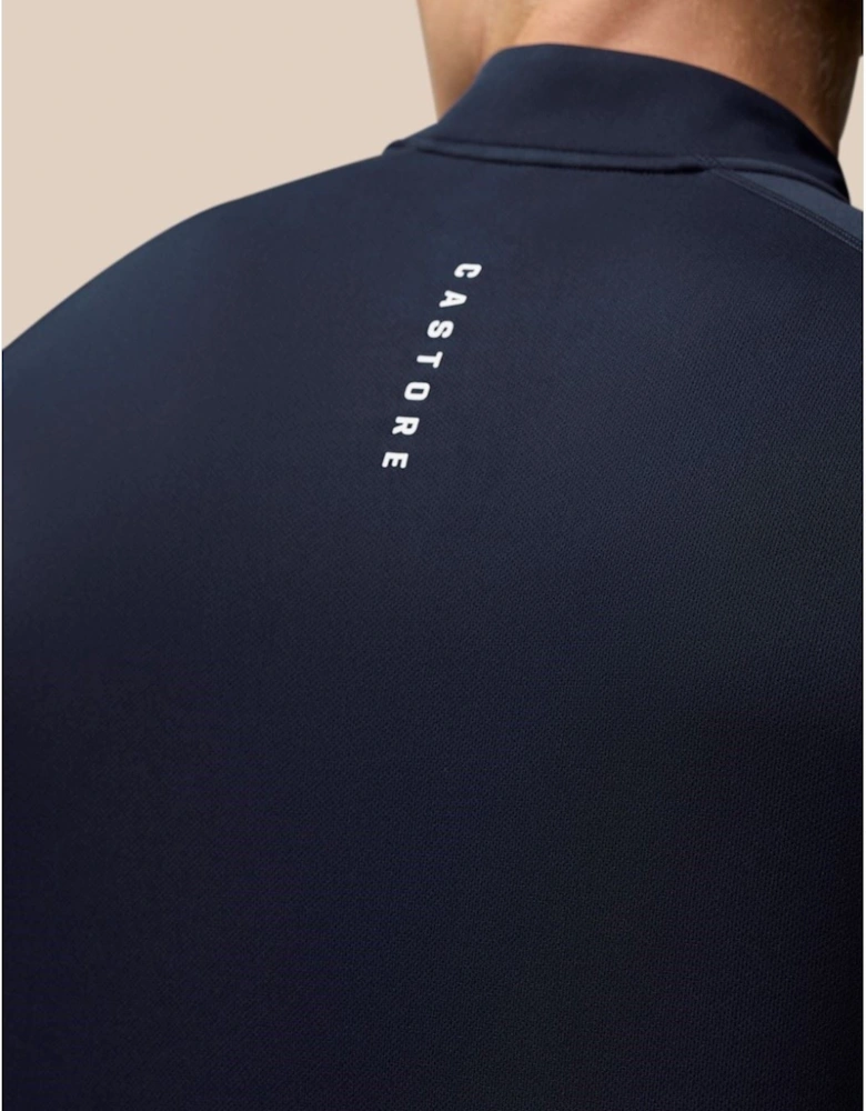 Adapt Training 1/4 Zip Top Polyester Men's Blue Activewear T-Shirts