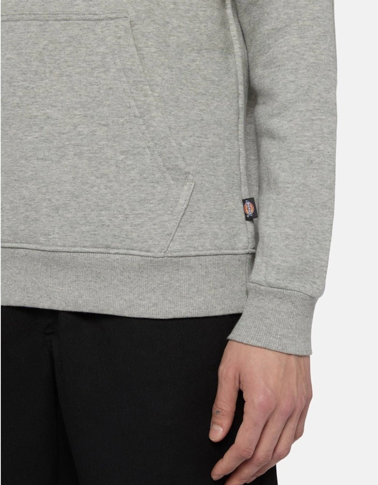 Icon Logo Hoodie Unisex Adults Grey Hooded Sweatshirt