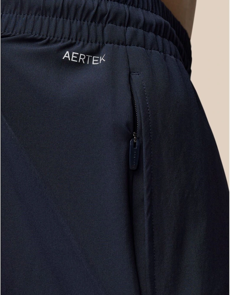 Stretch Woven Shorts Polyester Men's Blue